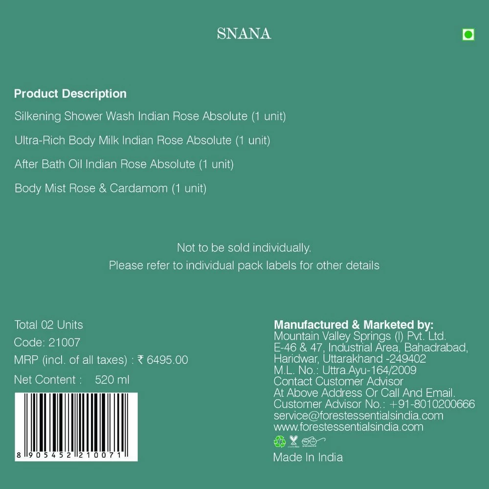 Snana Indian Rose Absolute Gift Box, 520 ml-2.webp